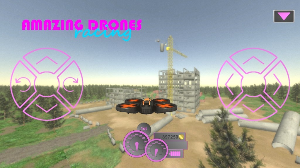 驚人的無人機比賽遊戲(Amazing Drones:Racing)v1.13