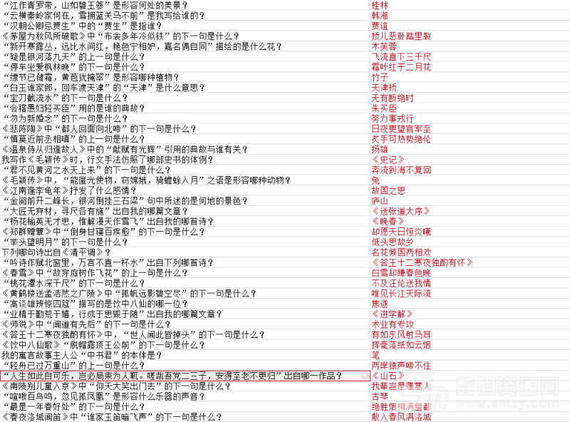 墨魂【韩愈联诗答案】汇总 韩愈联诗攻略大全