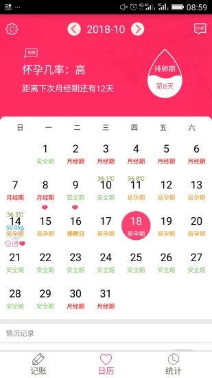 排卵期安全期日历app39.6