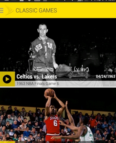 NBA比赛时刻Android版界面