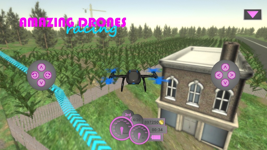 惊人的无人机比赛游戏(Amazing Drones:Racing)v1.13