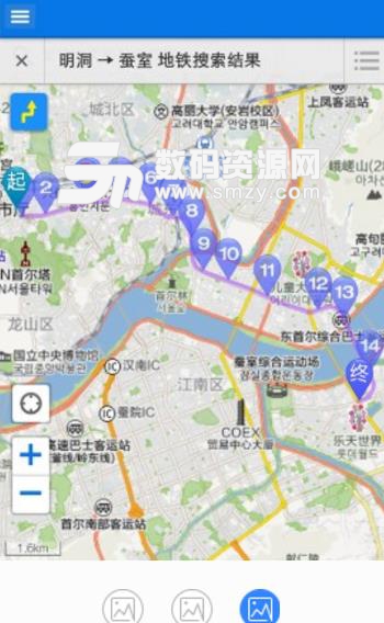 韩国中文地图APP