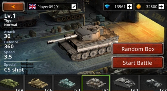 战斗坦克2无限钻石金币v1.4.0.28
