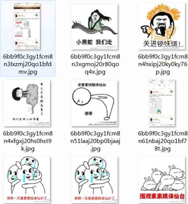 素素跳誅仙台表情包免費版