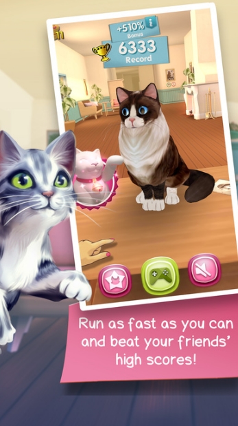 奔跑中的猫咪ios版(经典3D酷跑) v1.0 手机版
