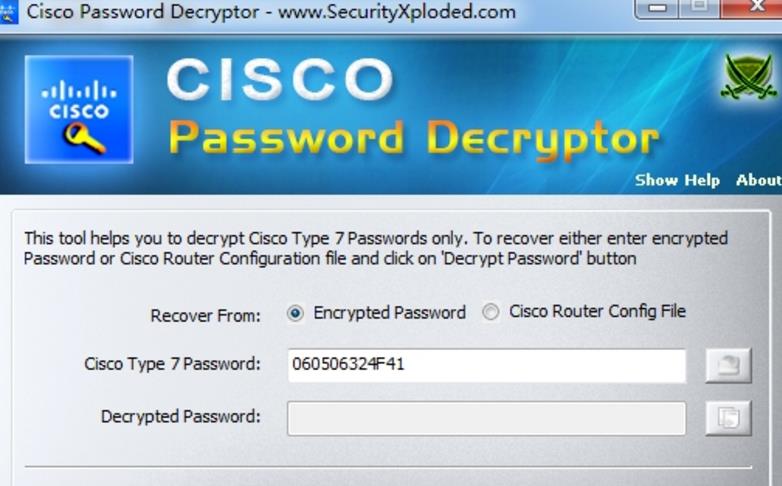 思科路由器密码工具