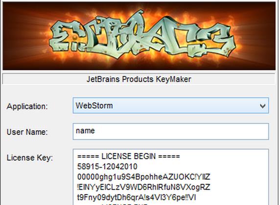 webstorm10注册机
