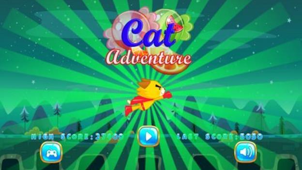 黄猫天空冒险安卓版(横版冒险玩法) v1.2 手机游戏