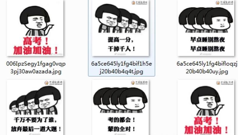 2017加油高考表情包
