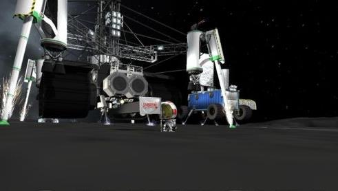 坎巴拉太空计划移动型采矿基地登月心得4