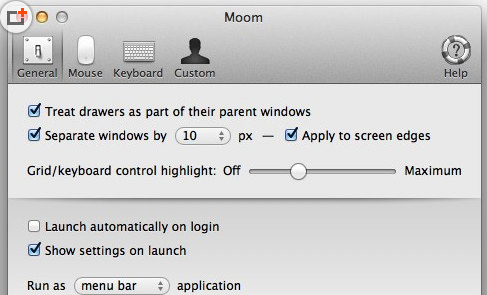 Mac窗口管理软件Moom使用方法截图