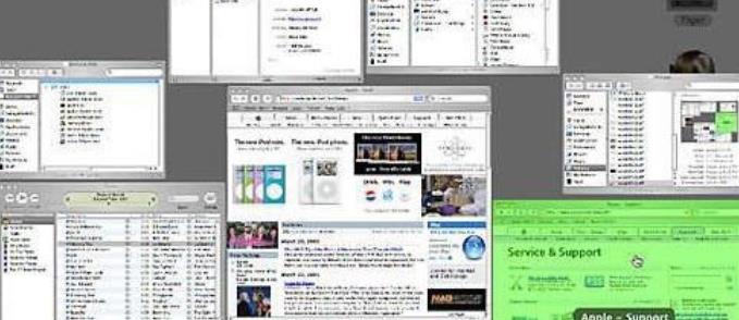 使用Mac电脑自带Exposé管理窗口教程图片