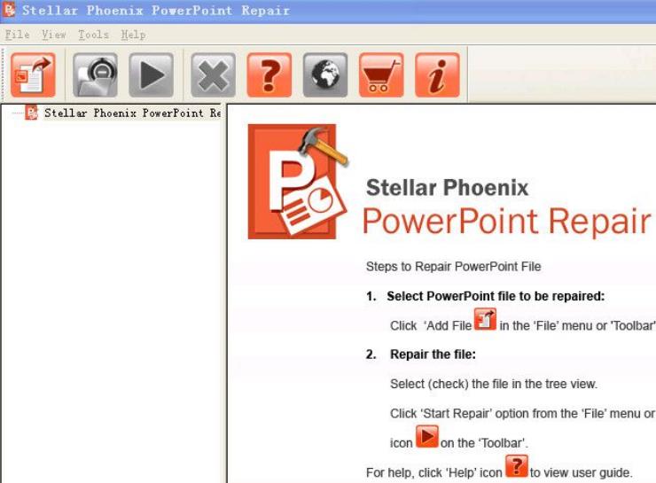 Stellar Phoenix PowerPoint Repair截图