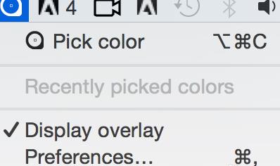 mac中怎么样提取屏幕中颜色的RGB值截图