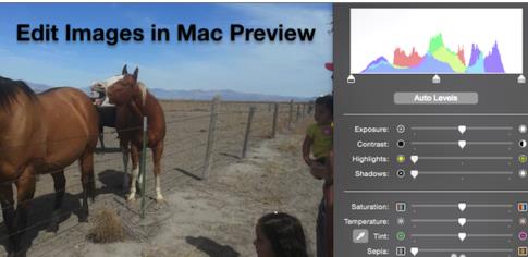 Mac的预览图像颜色如何调整教程