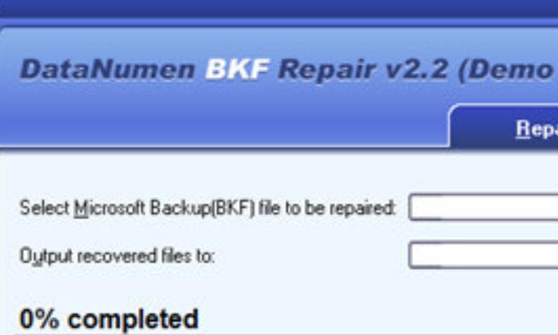 DataNumen BKF Repair最新版特点