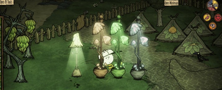 饥荒蘑菇灯与灯盖MOD