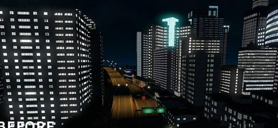 欧洲卡车模拟2建筑物各式灯光MOD绿色版