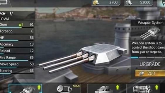 戰艦突襲3D無限金幣版v1.2.2 安卓版