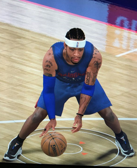NBA2K18阿伦艾弗森完整纹身MOD下载