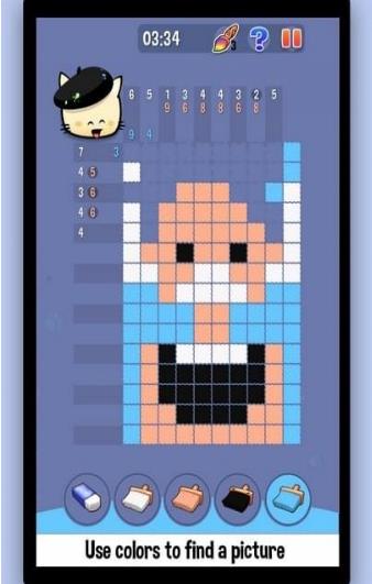 饥饿小猫数字绘画手机版(休闲类的早教游戏) v1.85 安卓版