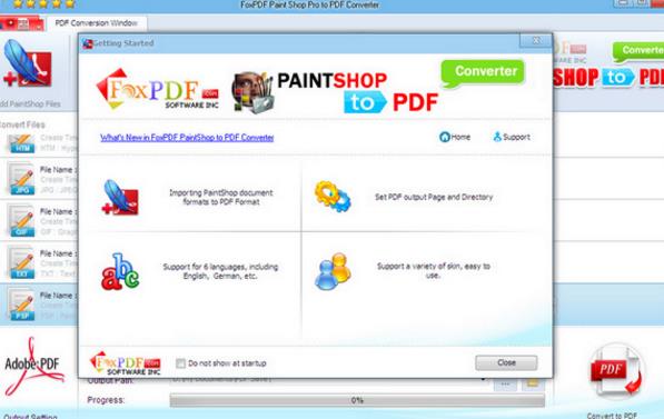PaintShopPro转换到PDF转换器免费版图片