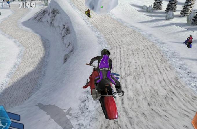 雪地摩托大赛安卓版(雪地上骑着摩托狂奔) v1.1 手机版