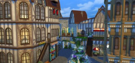 模拟人生4欧洲风格特色小镇MOD