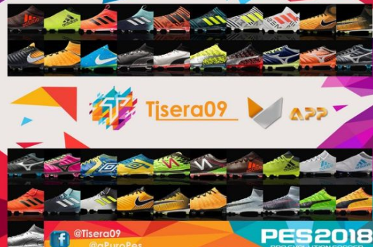 实况足球2018Tisera09球鞋补丁整合包绿色版
