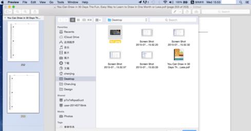 苹果电脑中Preview预览软件处理PDF截图