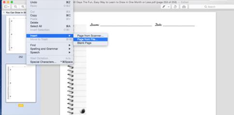 苹果电脑中Preview预览软件处理PDF方式