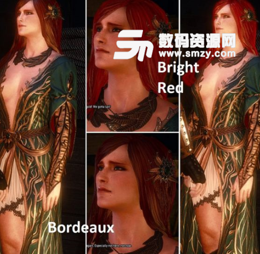巫师3狂猎红女巫特莉丝发型美化MOD下载