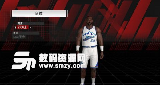 NBA2K18邮差卡尔马龙身形发型面补MOD下载