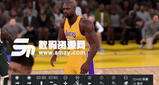 NBA2K18湖人队奥尼尔身形发型面补MOD