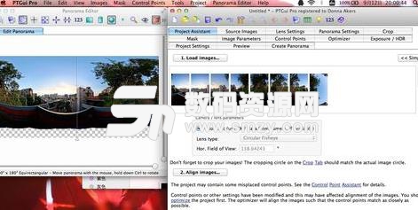 苹果电脑中PTGUI for Mac如何使用全景图片制作拼接方式