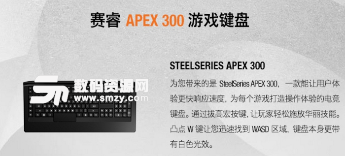 赛睿Apex300游戏键盘