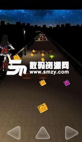 单车少女夜色街灯手机版(休闲类的跑酷游戏) v1.3 安卓版