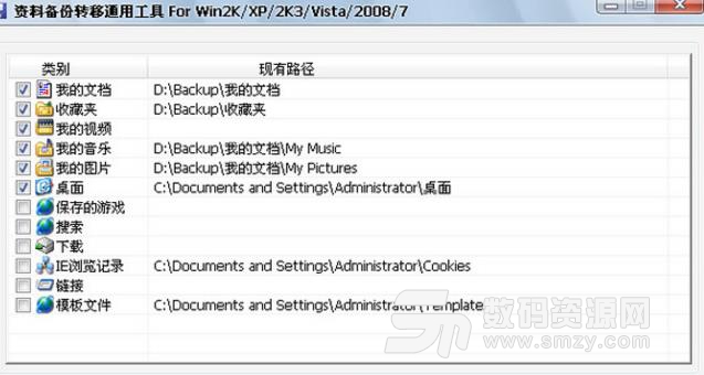 資料備份轉移通用工具中文版圖片