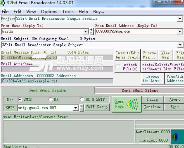 32bit Email Broadcaster图片
