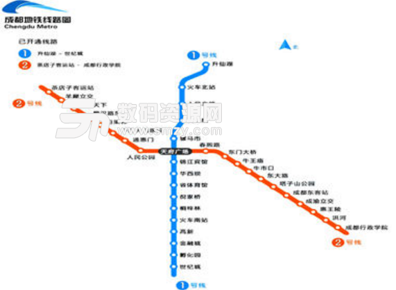 成都地铁线路图高清版