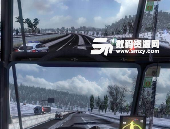 欧洲卡车模拟2光与影之雪景MOD图片