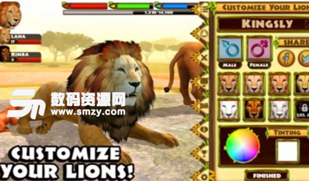终极狮王模拟手游(模拟生存游戏) v1.3 安卓版