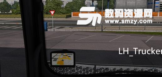 欧洲卡车模拟2GPS导航定制真实背景MOD