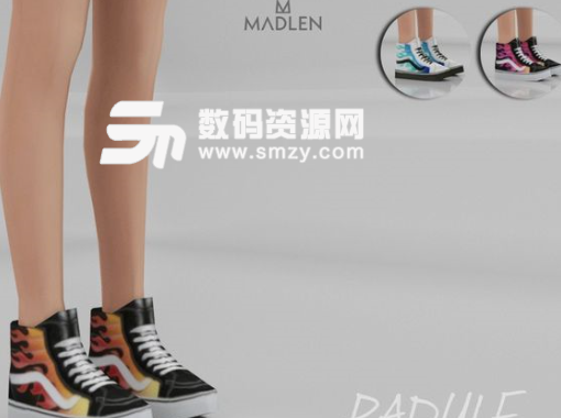 模拟人生4女士篮球火皮革制厚底板鞋MOD