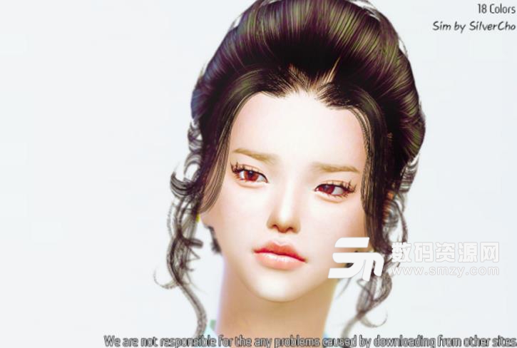 模拟人生4中式女式头发MOD