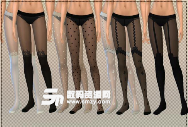 模拟人生4女士混合花样丝袜连裤袜整合包MOD