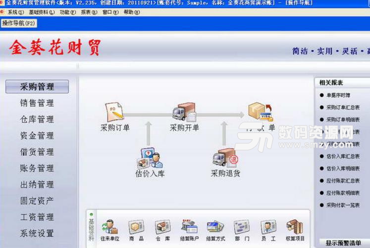 金葵花财贸管理软件PC版图片
