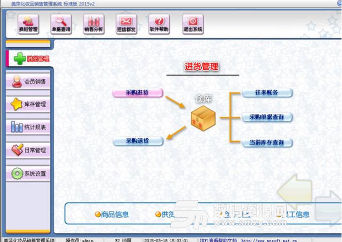 美萍化妝品業務管理係統2018