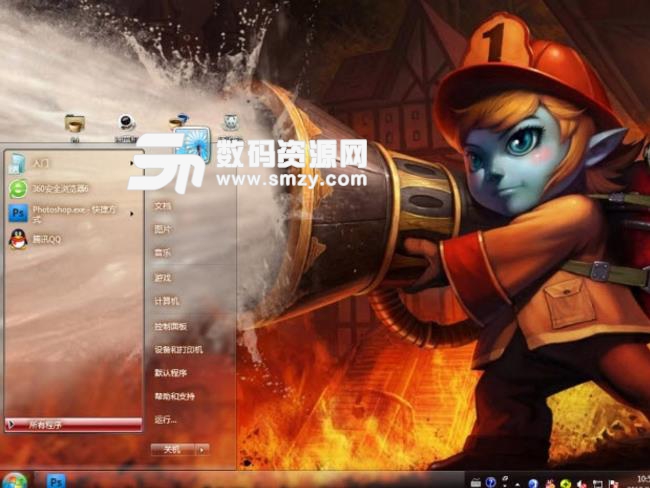 lol麥林炮手win7主題免費版