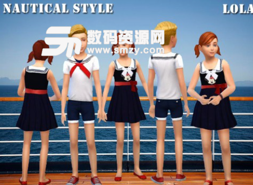 模拟人生4小学生的水手服MOD